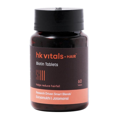 HK Vitals Biotin Tablets - 90 Tablets for Hair Skin and Nail Health