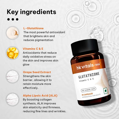 HealthKart HK Vitals Glutathione, 30 capsules